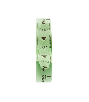 Tickets turnomatic 31x67 mm color verde rollo 4000 tickets