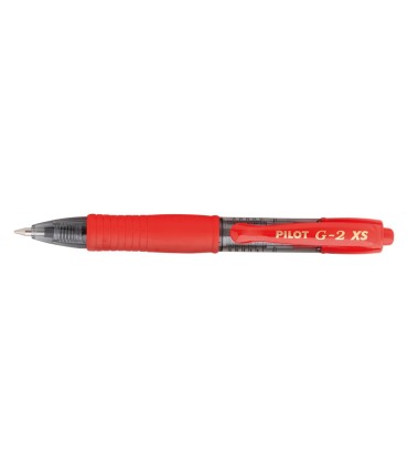 Boligrafo pilot g 2 pixie rojo tinta gel retractil sujecion de caucho