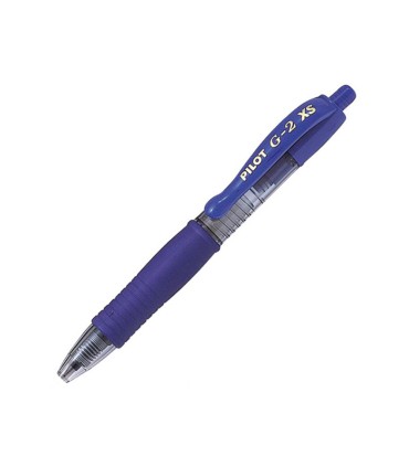 Boligrafo pilot g 2 pixie azul tinta gel retractil sujecion de caucho