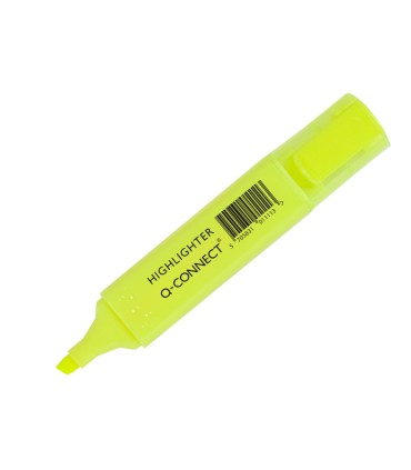 Rotulador q connect fluorescente punta biselada caja de 6 unidades colores surtidos