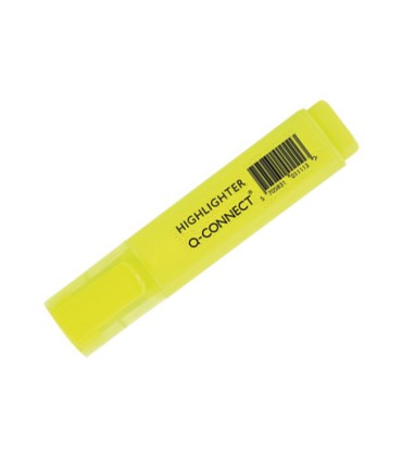 Rotulador q connect fluorescente punta biselada caja de 6 unidades colores surtidos