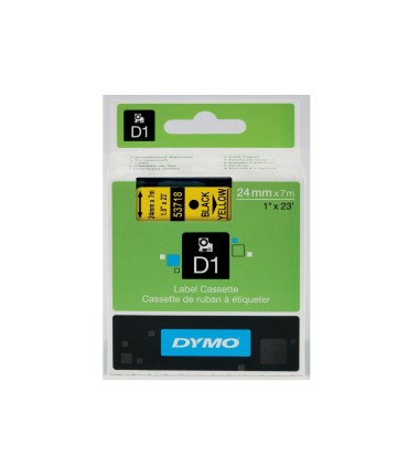 Cinta dymo 1000 negro amarillo 24 mm x 7 m d1