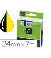 Cinta dymo 1000 negro-amarillo 24 mm x 7 m d1