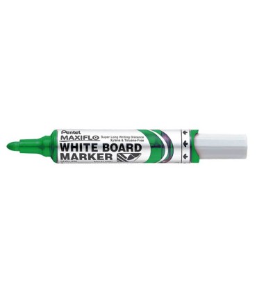 Rotulador maxiflo pentel para pizarra blanca color verde