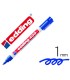 Rotulador edding marcador permanente 400 azul punta redonda 1 mm recargable