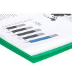 Carpeta liderpapel escaparate con espiral 20 fundas polipropileno din a5 verde