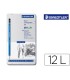 Lapices de grafito staedtler mars lumograph 100 caja metalica de 12 lapices 8b 7b 6b 5b 4b 3b 2b b hb f h 2h