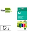 Lapices de colores acuarelables liderpapel caja de 12 unidades colores surtidos