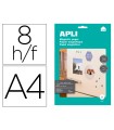 Papel magnetico apli blanco din a4 para impresoras inkjet paquete de 8 hojas