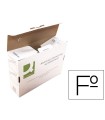 Caja archivo definitivo q-connect folio carton reciclado cierre con lengueta 255x360x100 mm