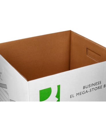 Cajon q connect carton para 4 cajas archivo definitivo folio montaje automatico medidas interior 295x383x430mm