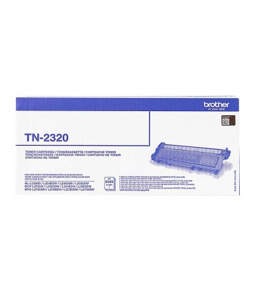 Toner brother tn 2320 dcpl2520dw dcpl2540dn mfcl2700dw mfcl2720dw mfcl2740dw negro 2600 pag