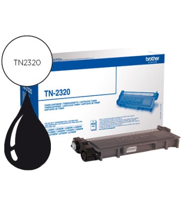 Toner brother tn 2320 dcpl2520dw dcpl2540dn mfcl2700dw mfcl2720dw mfcl2740dw negro 2600 pag