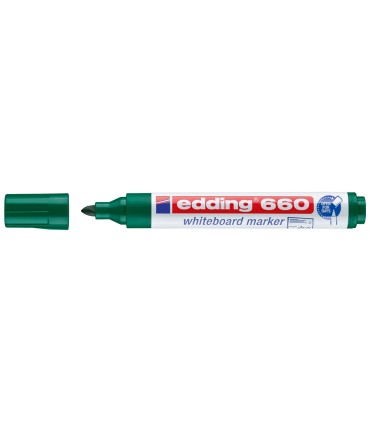 Rotulador edding para pizarra blanca 660 color verde punta redonda 15 3 mm