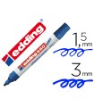 Rotulador edding para pizarra blanca 660 color azul punta redonda 1,5-3 mm recargable