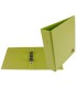 Carpeta de 2 anillas 40 mm redondas liderpapel a5 carton forrado pvc verde pistacho