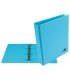 Carpeta de 4 anillas 25 mm redondas liderpapel a5 carton forrado pvc azul