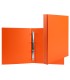 Carpeta de 4 anillas 25 mm redondas liderpapel a5 carton forrado pvc naranja