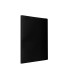 Carpeta liderpapel escaparate 50 fundas pvc folio negro