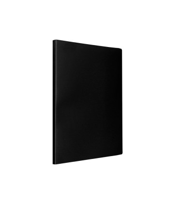 Carpeta liderpapel escaparate 50 fundas pvc folio negro