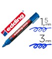 Rotulador edding marcador permanente 300 azul punta redonda 1,5-3 mm recargable