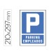 Pictograma syssa senal de parking empleados en pvc 210x297 mm