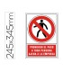 Pictograma syssa senal de prohibicion prohibido el paso a toda persona ajena a la empresa en pvc 245x345 mm