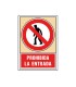 Pictograma syssa senal de prohibicion prohibida la entrada en pvc 245x345 mm