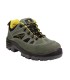 Zapatos de seguridad deltaplus trek de piel serraje puntera y suela composite verde talla 43