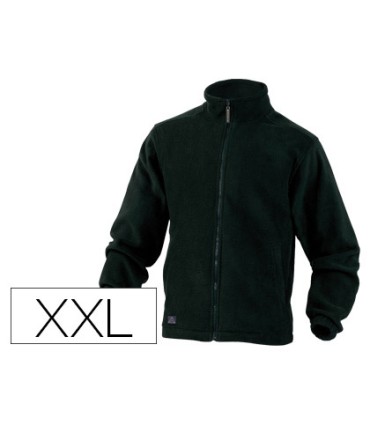 Chaqueta deltaplus polar con cremallera 2 bolsillos color negro talla xxl