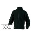 Chaqueta deltaplus polar con cremallera 2 bolsillos color negro talla xxl