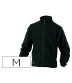 Chaqueta deltaplus polar con cremallera 2 bolsillos color negro talla m