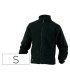 Chaqueta deltaplus polar con cremallera 2 bolsillos color negro talla s