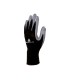 Guantes deltaplus de punto poliester palma de nitrilo especial para mecanica grasas aceites negro gris talla 10