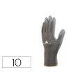 Guantes deltaplus poliester antideslizante lavable especial para manipulacion y manutencion gris talla 10