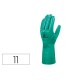 Guantes deltaplus tratado en nitrilo flocado de algodon especial para trabajos con liquidos quimicos talla 11