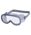 Gafas de proteccion deltaplus panoramicas montura flexible de pvc ventilacion directa talla ajustable color gris