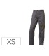 Pantalon de trabajo deltaplus cintura ajustable 5 bolsillos color gris verde talla xs