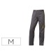 Pantalon de trabajo deltaplus cintura ajustable 5 bolsillos color gris verde talla m