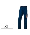 Pantalon de trabajo deltaplus cintura ajustable 5 bolsillos color azul naranja talla xl naranja talla xl