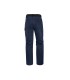 Pantalon de trabajo deltaplus cintura ajustable 5 bolsillos color azul naranja talla xs