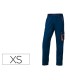 Pantalon de trabajo deltaplus cintura ajustable 5 bolsillos color azul naranja talla xs