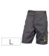 Pantalon de trabajo deltaplus bermuda cintura ajustable 5 bolsillos color gris verde talla l