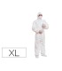 Traje de seguridad deltaplus polipropileno con capucha de un solo uso color blanco talla xl