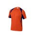 Camiseta deltaplus poliester manga corta cuello redondo tratamiento secado rapido color naranja marino talla