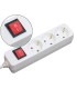 Regleta 3 tomas mediarange blanca con interruptor longitud cable 14m