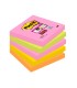 Bloc de notas adhesivas quita y pon post it super sticky 76x76 mm con 90 hojas pack de 5 bloc colores surtidos