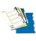 Separador esselte plastico juego de 10 separadores folio con 5 colores multitaladro