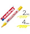 Rotulador edding punta fibra 750 amarillo punta redonda 2-4 mm