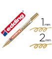 Rotulador edding punta fibra 751 oro punta redonda 1-2 mm